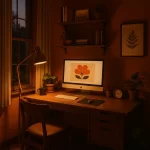 “Clean workspace that supports creative focus”