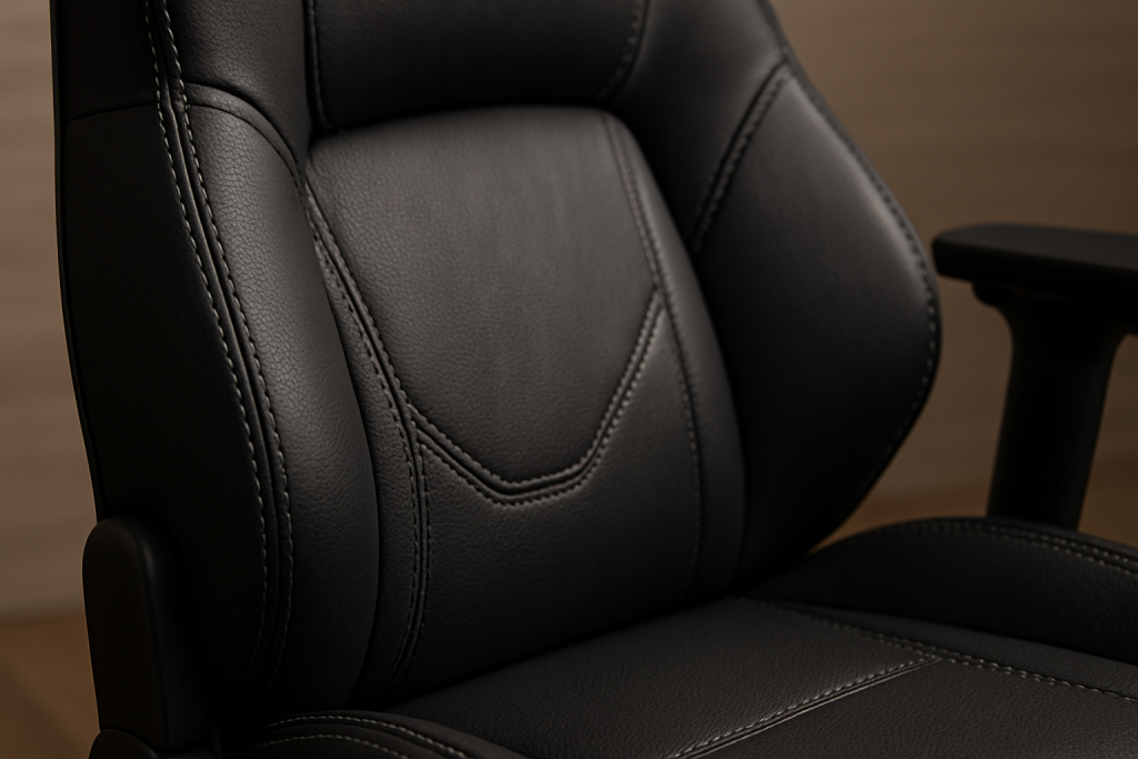 A slick looking desk chair with excellent support.