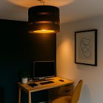 Clean minimal room with warm lighting