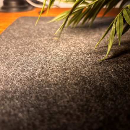 A felt desk mat