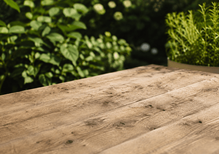 Scaffold wood for biophilic office design